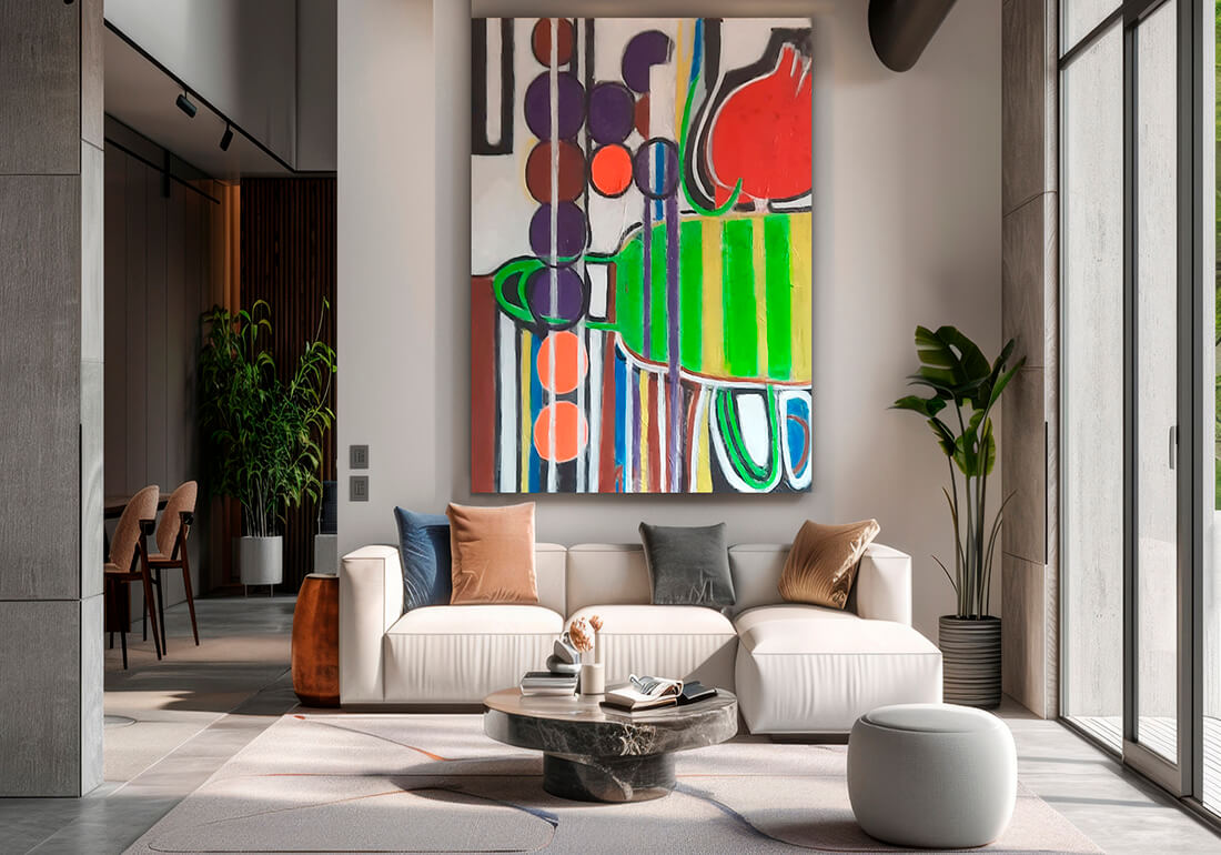 6Murmeln Acryl auf Leinwand 100 cm x120cm Kopie
